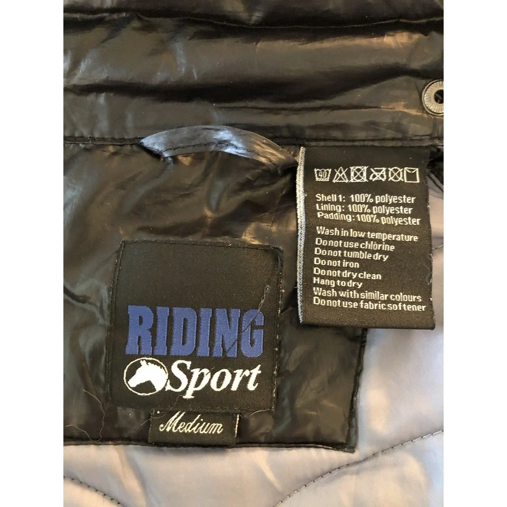 Riding Sport Equestrian Wear Jacket Medium Black Performance Cypress Puffuer